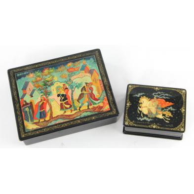 two-russian-lacquered-boxes