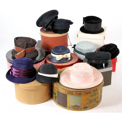 collection-of-vintage-hats-and-hat-boxes