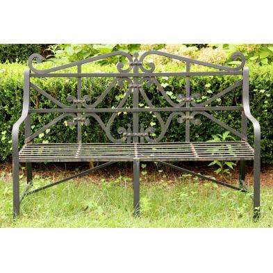 wrought-iron-garden-bench