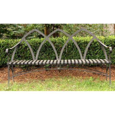 gothic-style-garden-bench