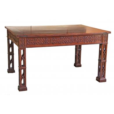 chinese-chippendale-style-library-table