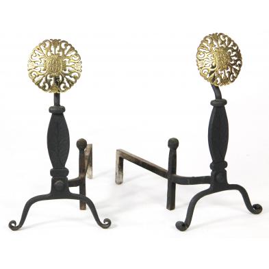 pair-of-arts-and-crafts-period-andirons
