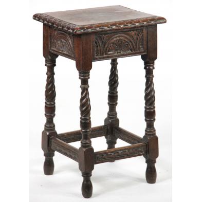 jacobean-style-splayed-leg-side-table