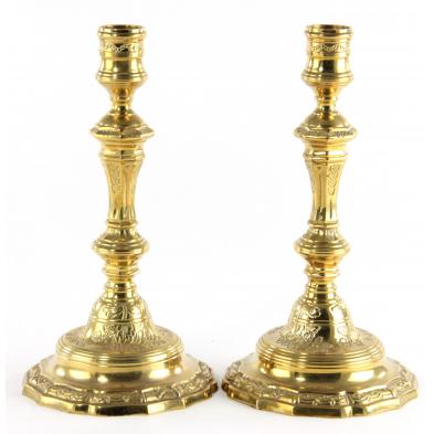 pair-of-spanish-style-brass-candlesticks