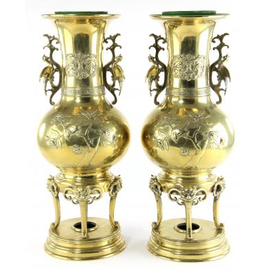 pair-of-asian-brass-censers