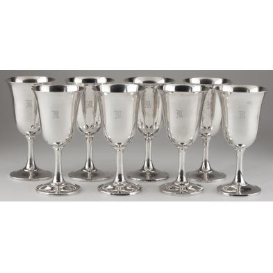 set-of-eight-wallace-sterling-silver-goblets