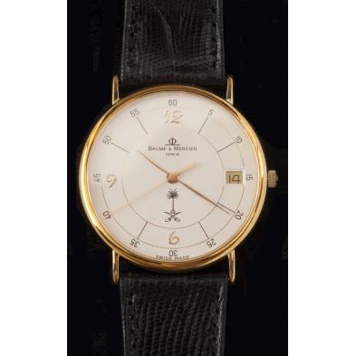 gentleman-s-gold-wristwatch-baume-mercier