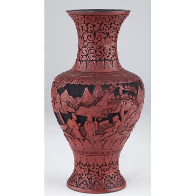 chinese-qing-dynasty-cinnabar-vase