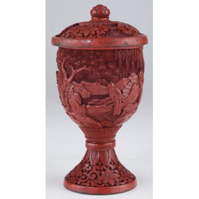 chinese-qing-dynasty-cinnabar-lidded-chalice