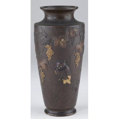 japanese-meiji-period-bronze-vase