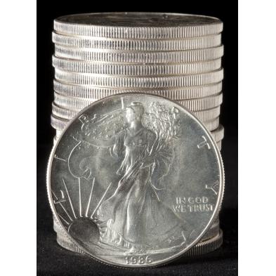 bu-roll-of-1986-silver-eagles