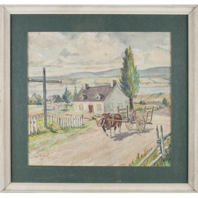george-henry-duquet-can-20th-c-the-ox-cart