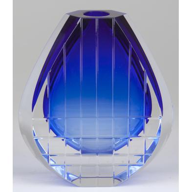 baccarat-cobalt-and-clear-glass-neptune-bud-vase
