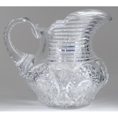 american-brilliant-cut-glass-water-pitcher