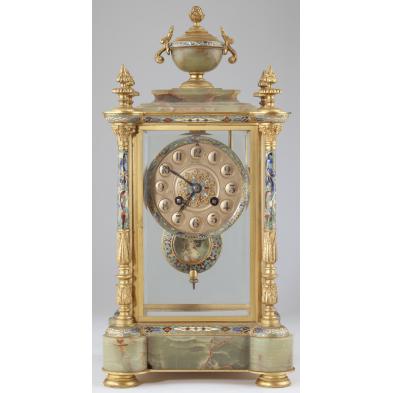 french-cloisonne-and-ormolu-mounted-mantel-clock