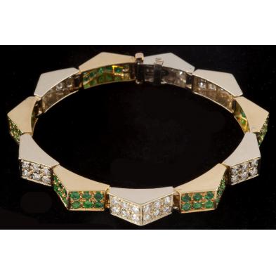 emerald-and-diamond-bracelet