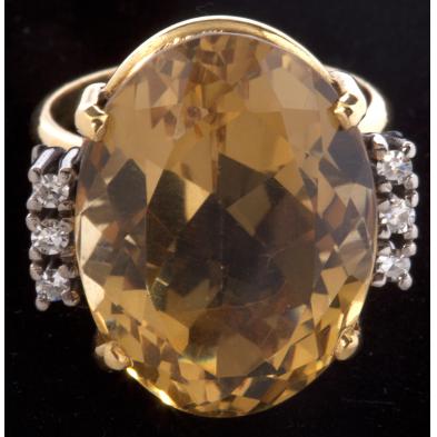 citrine-and-diamond-ring