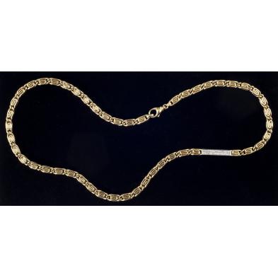 diamond-and-gold-link-necklace