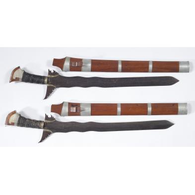 matching-pair-of-philippines-moro-kris-swords