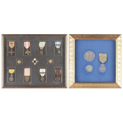 two-frames-of-french-medals