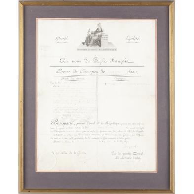 napoleon-as-first-consul-document-signed