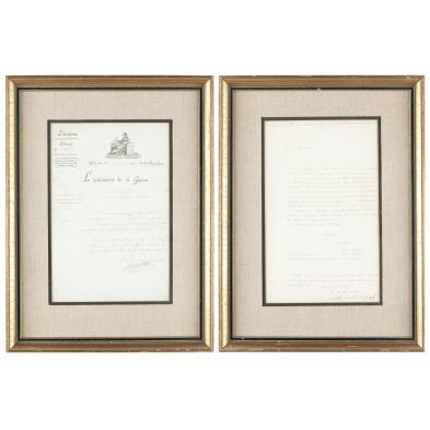 two-napoleonic-documents-signed