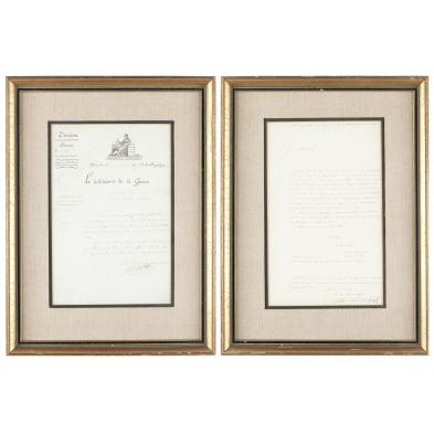two-napoleonic-documents-signed