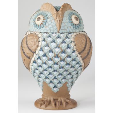 doulton-lambeth-owl-tobacco-jar-with-lid