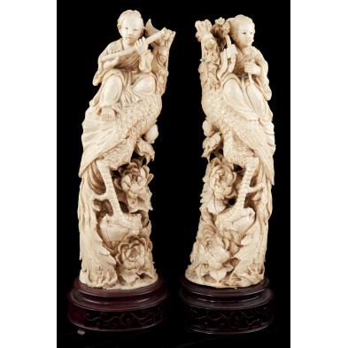 pair-of-chinese-antique-carved-ivory-tusks