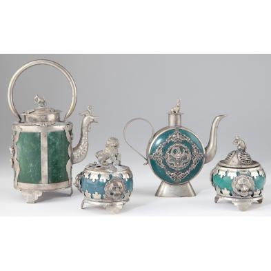 group-of-four-asian-miniature-vessels