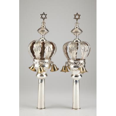 pair-of-gilt-silver-torah-finials