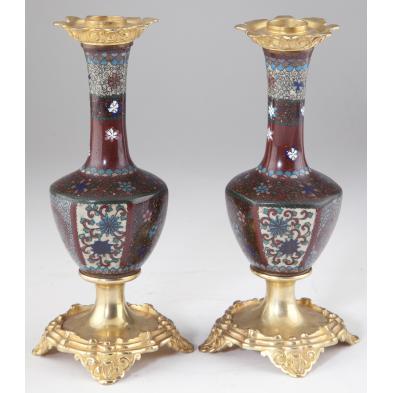 pair-of-japanese-cloisonne-enamel-candleholders