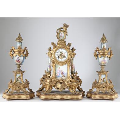 french-marti-cie-mantel-clock-garniture-set