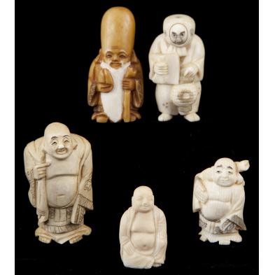 five-antique-ivory-netsukes