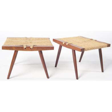 two-george-nakashima-stools