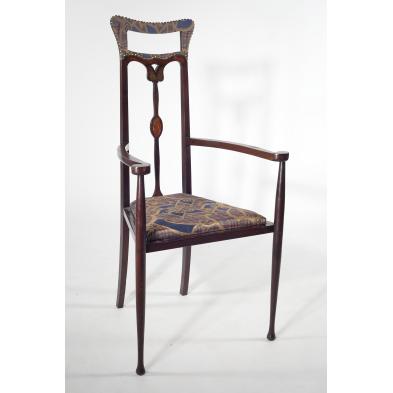 art-nouveau-inlaid-arm-chair