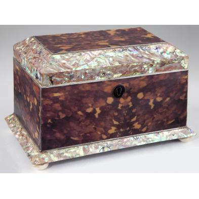 faux-tortoise-and-abalone-shell-tea-caddy