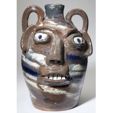 burlon-craig-face-jug-nc-pottery