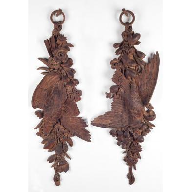 pair-of-carved-game-plaques-19th-century