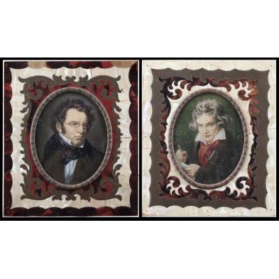 two-german-portrait-miniatures-19th-century