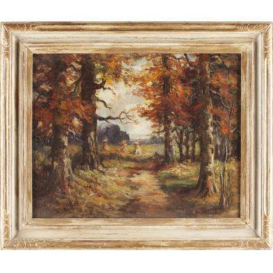 Ernest Beaumont (NY, 1871-1933), Fall Landscape (Lot 564 - Fine ...