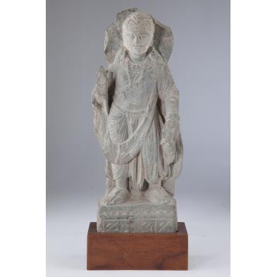 gandharan-grey-schist-standing-bodhisattva