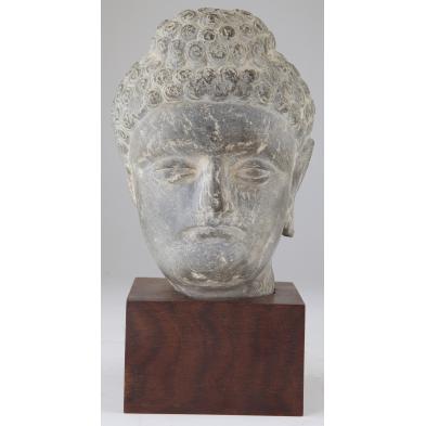 gandharan-grey-schist-buddha-head