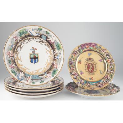 group-of-seven-capodimonte-plates