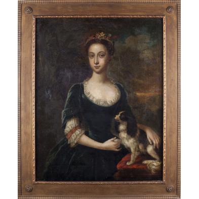 english-school-portrait-of-a-woman-with-spaniel