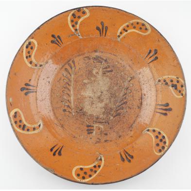 alamance-county-redware-plate-circa-1800
