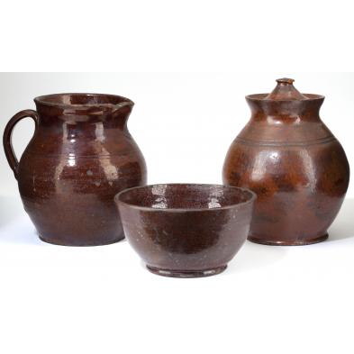 three-pieces-of-pennsylvania-redware