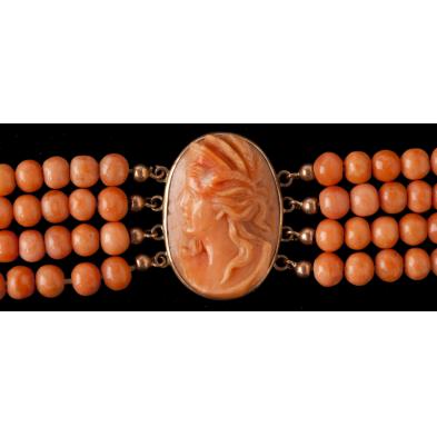 antique-coral-cameo-bracelet