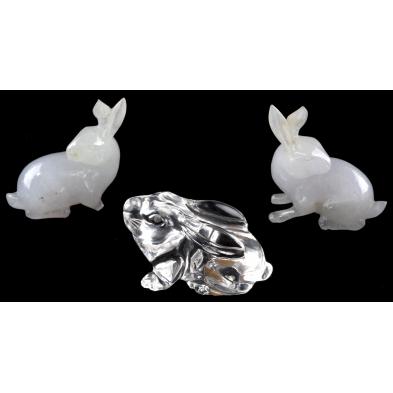 group-of-jade-and-rock-crystal-rabbits