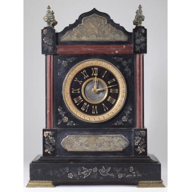 french-black-slate-mantle-clock